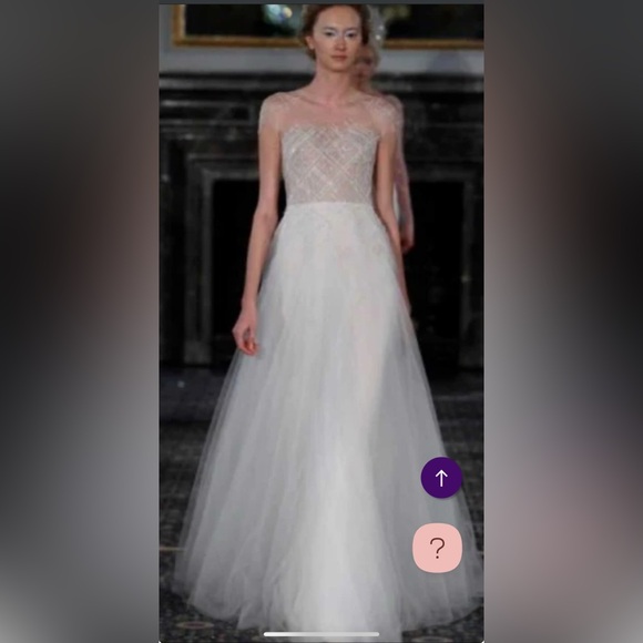 MIRA ZWILLINGER Wedding Dress ~ FLAW see last photos $10,000 Dress - Picture 2 of 16